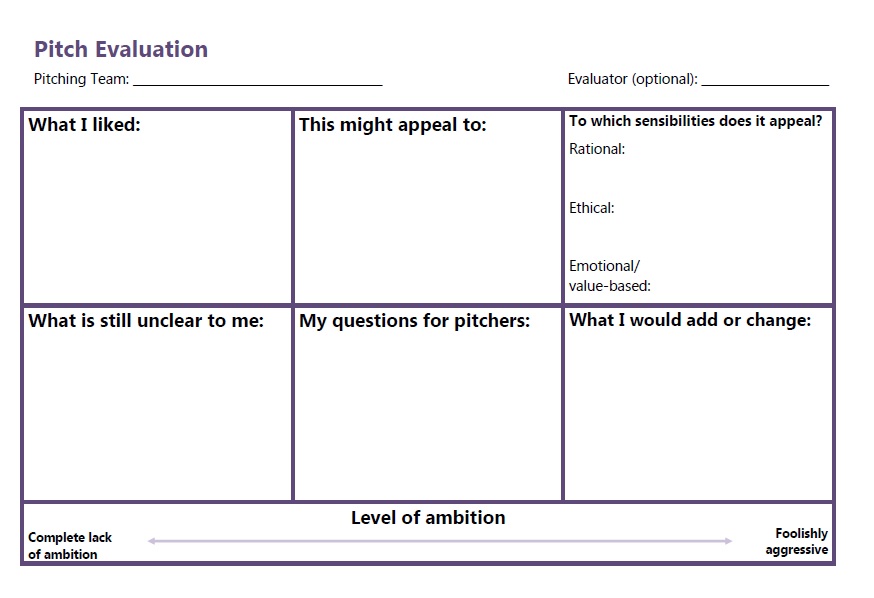 Pitch evaluation