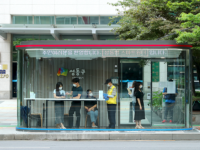 people using smart-shelter